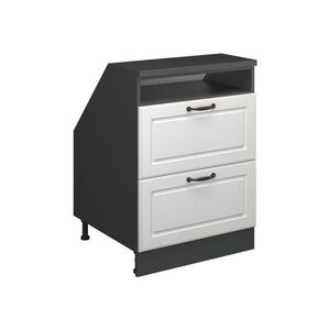 Vicco ŠIKMÁ SKRIŇA Rion Biely vidiecky dom 60 x 81.6 cm s 2 zásuvkami, korpus skrine hĺbka 60 cm vyobraziť