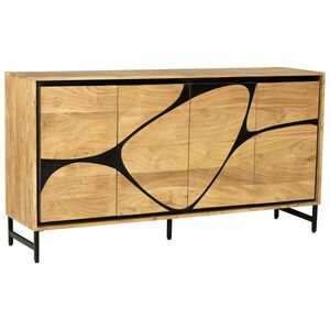 Ambia Home ŠIROKÁ KOMODA, akácia, čierna, farba akácie, 160/85/40 cm vyobraziť