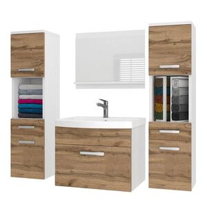 B BELINI GROUP BELINI Kúpeľňová súprava PRI M6 120 cm, zlatohnedá matná – umývadlová skrinka so zrkadlom vyobraziť