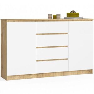 RAUMHIRSCH FURNITURE KOMODA dub Artisan, biela 99/160/40 vyobraziť