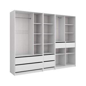Vicco ŠATNÍKOVÁ SKRIŇA Elmo biely 100 x 200 cm Sada 3 ks vyobraziť