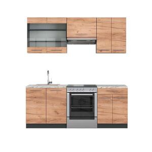 Vicco KUCHYNSKÝ KÚT Fame-Line Goldkraft dub/antracit 200 cm , AP Marble vyobraziť