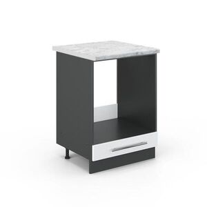 Vicco SKRINKA NA PRESTAVBU SPORÁKA Fame-Line Biely vysoký lesk 60 cm , AP Marble vyobraziť