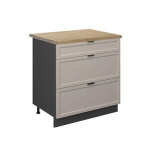 Vicco KUCHYNSKÁ SPODNÁ SKRINKA Fame-Line GreyBeige 80 cm s 3 zásuvkami, dub AP vyobraziť