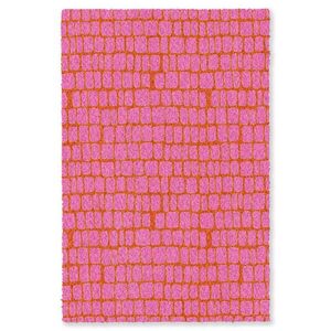 OnlyWow KOBERCE - Organic - Mriežka - Ružová - 150x230 cm vyobraziť