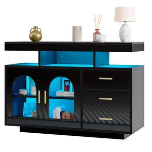 STILVORA KOMODA čierna bufetová s 3 zásuvkami do jedálne, obývačky a chodby, Š120/H40/V80 cm vyobraziť
