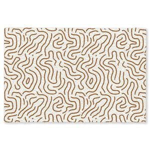 OnlyWow KOBERCE - Minimalistický - Vzor - Terakota - 230x150 cm vyobraziť