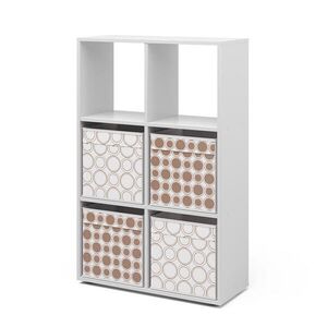 Vicco ROZDEĽOVAČ MIESTNOSTÍ biely 72 x 107.8 cm so 4 skladacími boxmi opt.1 vyobraziť