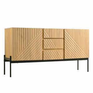 Urban Meuble KOMODA so zásuvkami, vzhľad prírodného dreva – 150 x 40 x 75 cm vyobraziť