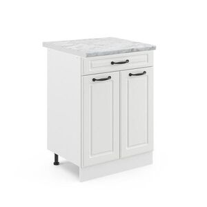 Vicco KUCHYNSKÁ SPODNÁ SKRINKA R-Line Biely vidiecky dom 60 cm so zásuvkou, AP mramor vyobraziť