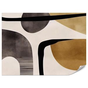 Muralo FOTOTAPETA Pre Obývaciu Izbu Retro Geometrické Tvary Vintage 350 x 256 cm vyobraziť