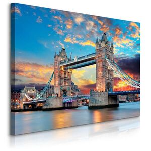Muralo OBRAZ NA PLÁTNE Most Tower Bridge Londýn Architektúra 3D 70 x 50 cm vyobraziť