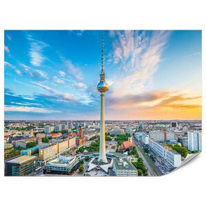 Muralo FOTOTAPETA Pre Obývaciu Izbu Televízna Veža Berlín Panoráma Mesta Mrakodrapy 300 x 210 cm vyobraziť