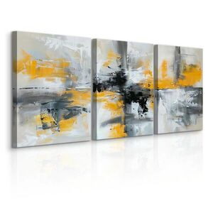 Muralo OBRAZY NA PLÁTNE Sada 3 Kusov Abstraktné Umenie 90 x 40 cm vyobraziť