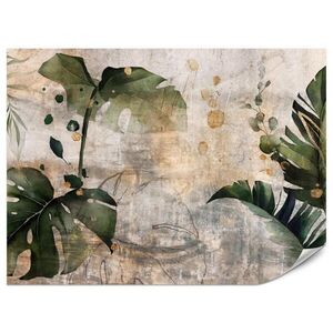 Muralo FOTOTAPETA Pre Spálňu Tropická Monstera Akvarel Retro 300 x 210 cm vyobraziť