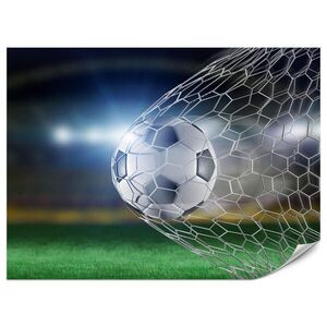Muralo FOTOTAPETA Pre Mládežnícku Izbu Futbal Brána Štadión Lopta 100 x 70 cm vyobraziť