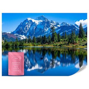Muralo FOTOTAPETA Jazero Hory Les Krajina 3D 300 x 210 cm vyobraziť