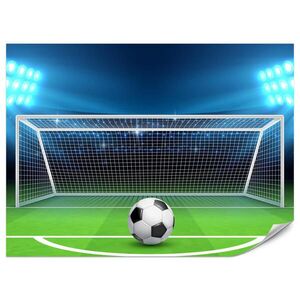 Muralo FOTOTAPETA Pre Mládežnícku Izbu Jedenástkový Kop Čiara Futbal 300 x 210 cm vyobraziť