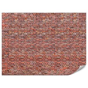 Muralo FOTOTAPETA Pre Obývaciu Izbu Stará Tehla Červená Stena Rustikálna 500 x 350 cm vyobraziť