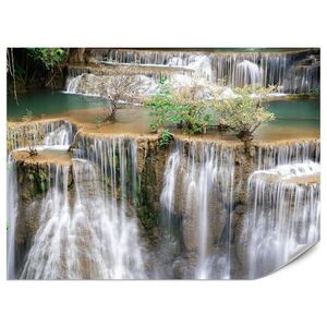 Muralo FOTOTAPETA Pre Obývaciu Izbu Vodopád Panoráma Rastliny Príroda 300 x 210 cm vyobraziť