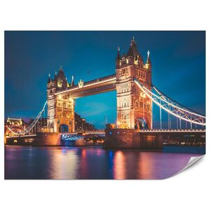 Muralo FOTOTAPETA Pre Obývaciu Izbu Tower Bridge Londýn Temža Panoráma 300 x 210 cm vyobraziť
