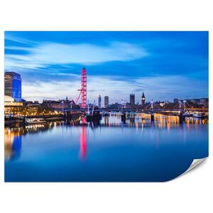 Muralo FOTOTAPETA Pre Obývaciu Izbu Panoráma London Eye Temža 350 x 256 cm vyobraziť