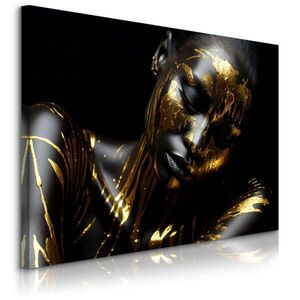 Muralo OBRAZ NA PLÁTNE Abstraktný Portrét Ženy Glamour Štýl 120 x 80 cm vyobraziť