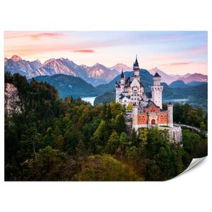 Muralo FOTOTAPETA Pre Spálňu Zámok Horský Les Stromy Zelená 200 x 140 cm vyobraziť