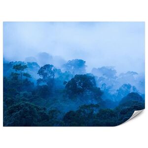 Muralo FOTOTAPETA Pre Obývaciu Izbu Tropický Listnatý Les Hmla Džungľa 350 x 256 cm vyobraziť