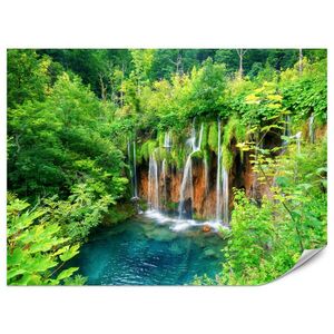 Muralo FOTOTAPETA Pre Jedáleň Exotický Vodopád Džungľový Les 150 x 105 cm vyobraziť