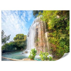 Muralo FOTOTAPETA Pre Obývaciu Izbu Vodopád Nicea Skaly Rastliny Stromy 500 x 350 cm vyobraziť