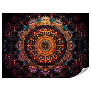 Muralo FOTOTAPETA Pre Spálňu Farebná Mandala Vintage Orientálna Harmonická 500 x 350 cm vyobraziť