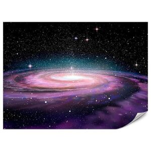 Muralo FOTOTAPETA Pre Mládežnícku Izbu Špirála Hviezdy Galaxia Kozmos 350 x 256 cm vyobraziť