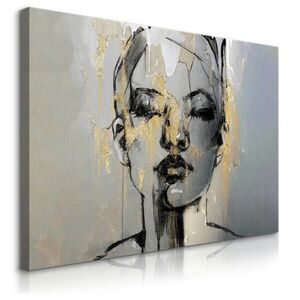 Muralo OBRAZ NA PLÁTNE Portrét Ženy Abstrakcia 90 x 60 cm vyobraziť