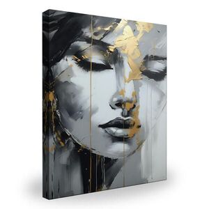 Muralo OBRAZ NA PLÁTNE Žena Portrét Tvár Abstrakcia Glamour 60 x 90 cm vyobraziť