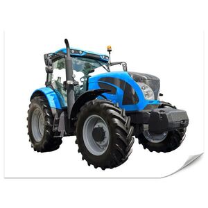 Muralo FOTOTAPETA Pre Mládežnícku Izbu Modrý Traktor Poľnohospodárstvo 450 x 315 cm vyobraziť