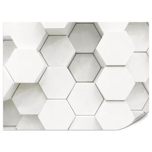 Muralo FOTOTAPETA Pre Obývaciu Izbu Šesťuholníky Tvary Geometria 350 x 256 cm vyobraziť