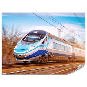 Muralo FOTOTAPETA Pre Obývačku Moderný Vlak Železničné Koľaje 300 x 210 cm vyobraziť