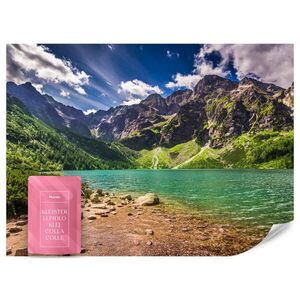 Muralo FOTOTAPETA Morské Oko Jazero Hory Krajina 3D 350 x 256 cm vyobraziť