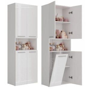RAUMHIRSCH FURNITURE KÚPEĽŇOVÁ SKRÍŇ Biela, lesklá biela 60/174/30 vyobraziť