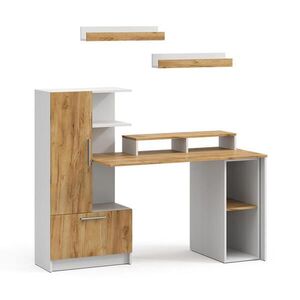 Vicco PÍSACÍ STÔL Tomy, biely/Dub Goldkraft, 150 x 59 cm Sada 5 kusov vyobraziť