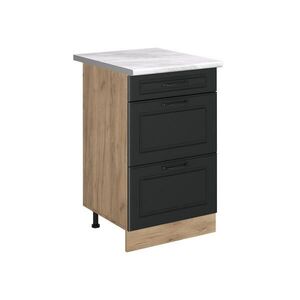 Vicco KUCHYNSKÁ SPODNÁ SKRINKA R-Line, Antracitový vidiecky dom/Dub Goldkraft, 50 cm Marmori työtaso vyobraziť