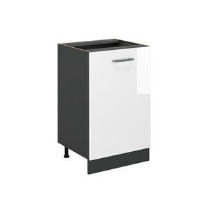 Vicco KUCHYNSKÁ SPODNÁ SKRINKA R-Line, Biely vysoký lesk/antracitová, 50 cm bez pracovnej dosky vyobraziť