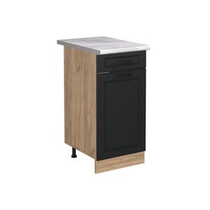 Vicco KUCHYNSKÁ SPODNÁ SKRINKA R-Line, Antracitový vidiecky dom/Dub Goldkraft, 40 cm Marmori työtaso vyobraziť