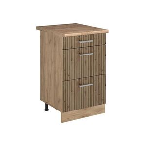Vicco KUCHYNSKÁ SPODNÁ SKRINKA R-Line, Remeselný dub/Dub Goldkraft, 50 cm Goldkraft tammi työtaso vyobraziť