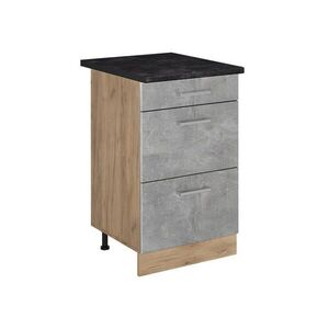 Vicco KUCHYNSKÁ SPODNÁ SKRINKA R-Line, betón/Dub Goldkraft, 50 cm antrasiitti työtaso vyobraziť