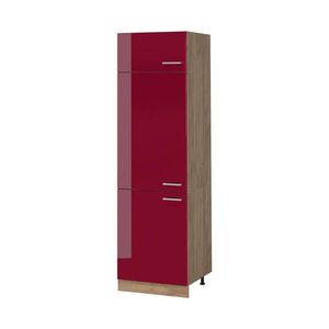 Vicco VYSOKÁ SKRIŇA R-Line, Červený vysoký lesk/Dub Goldkraft, 60 cm vyobraziť