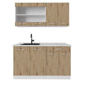 Vicco JEDNOLÔŽKOVÁ KUCHYŇA R-Line Remeselný dub 140 cm s pracovnou doskou vyobraziť