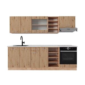 Vicco KUCHYNSKÝ KÚT R-Line Dub remeselný/dub Goldkraft 240 cm s pracovnou doskou vyobraziť