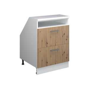Vicco ŠIKMÁ SKRIŇA Rion Remeselný dub 60 x 81.6 cm s 2 zásuvkami, korpus skrine hĺbka 60 cm vyobraziť